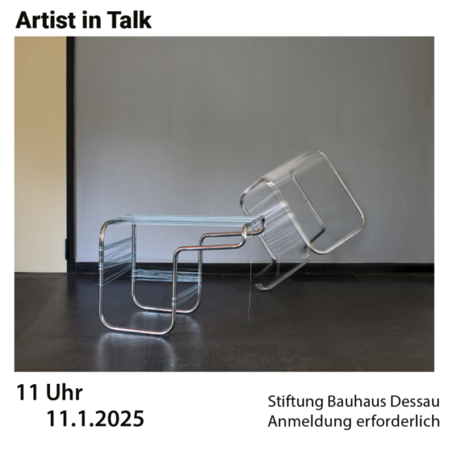 11.1, 11:00 Uhr im Meisterhaus Kandinsky – Artist in Talk